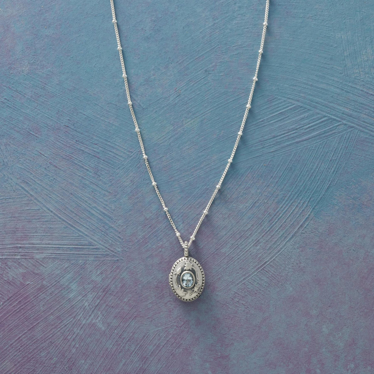 Sterling Silver Birthstone Locket