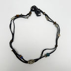 Leather Embellished Hatband