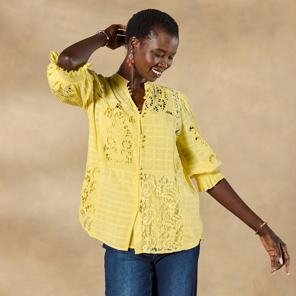 Garbo Lace Top. Petite