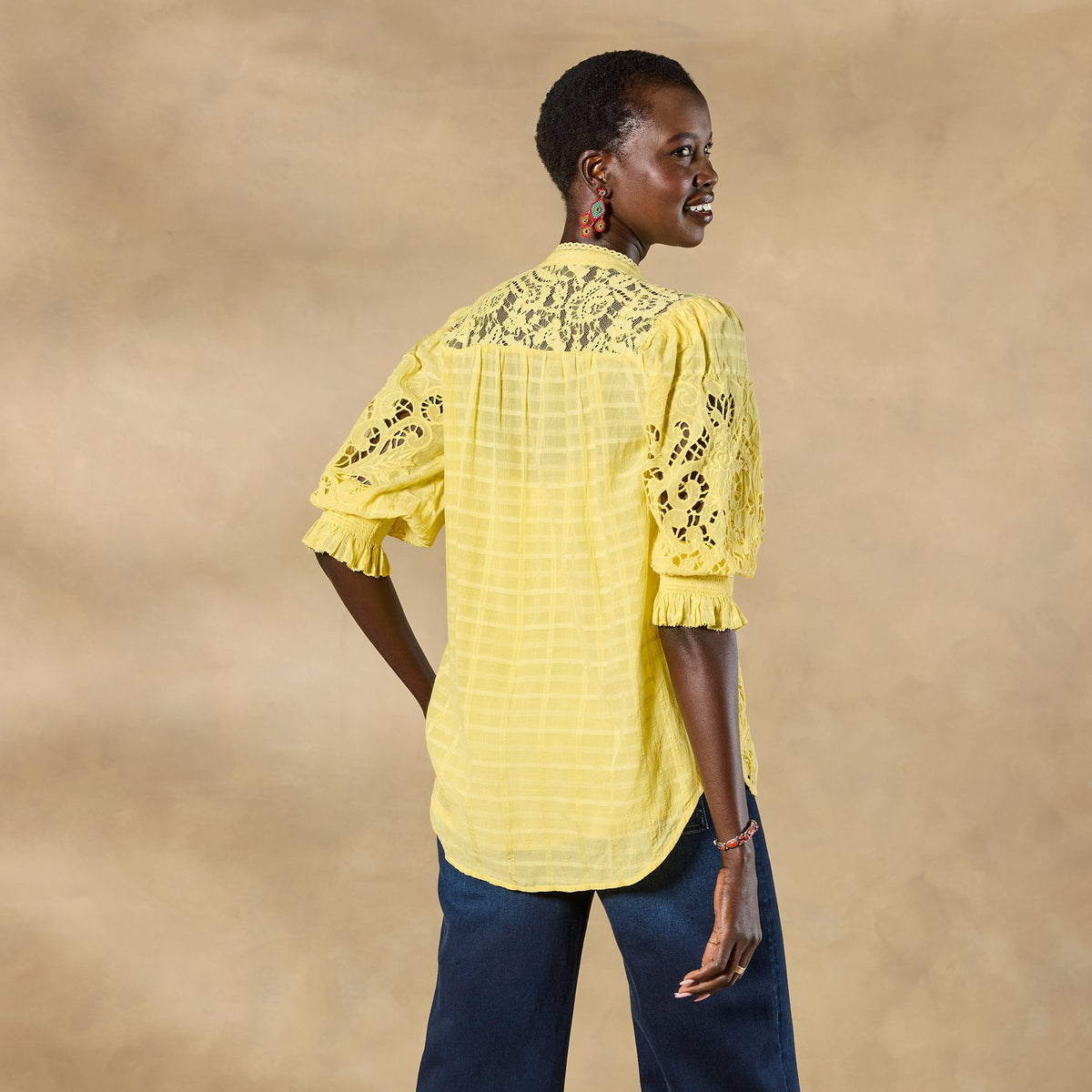 Garbo Lace Top. Petite