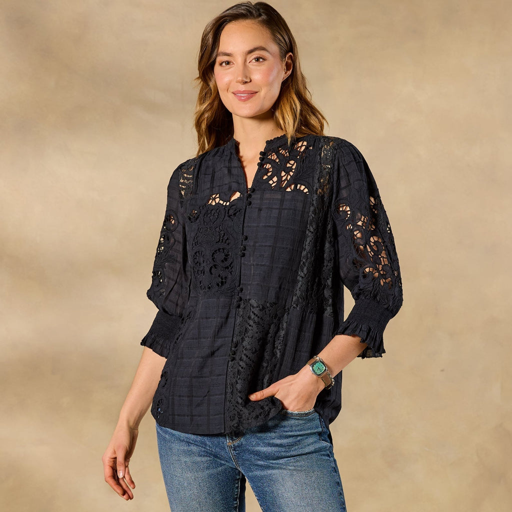 Garbo Lace Top. Petite