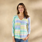 Johanna Striped Sweater. Petite