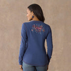 Fayette Floral Henley