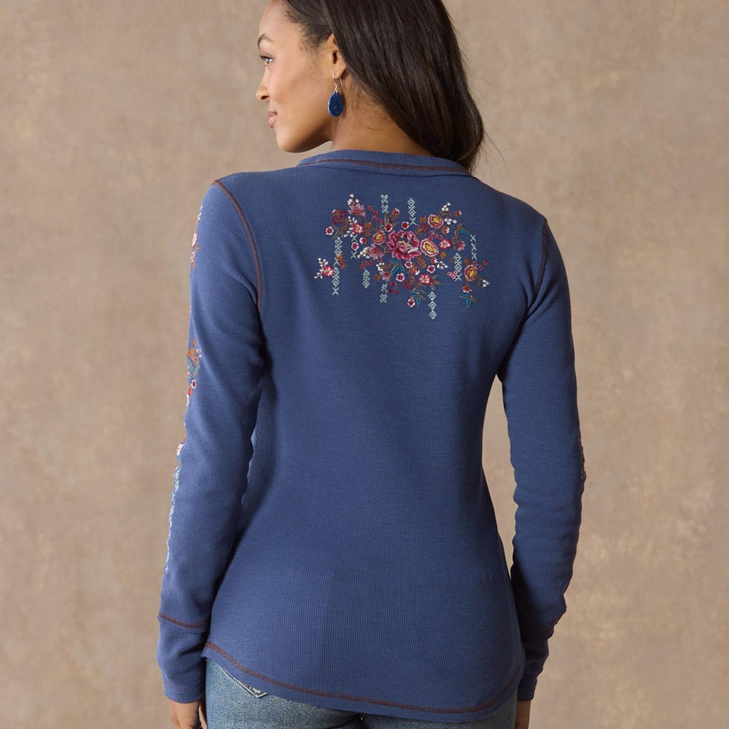 Fayette Floral Henley. Petite