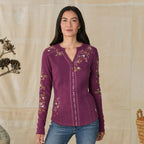 Fayette Floral Henley. Petite