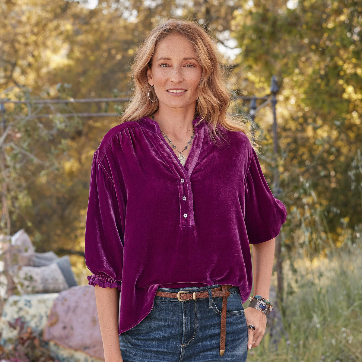 Romance Imagined Velvet Top