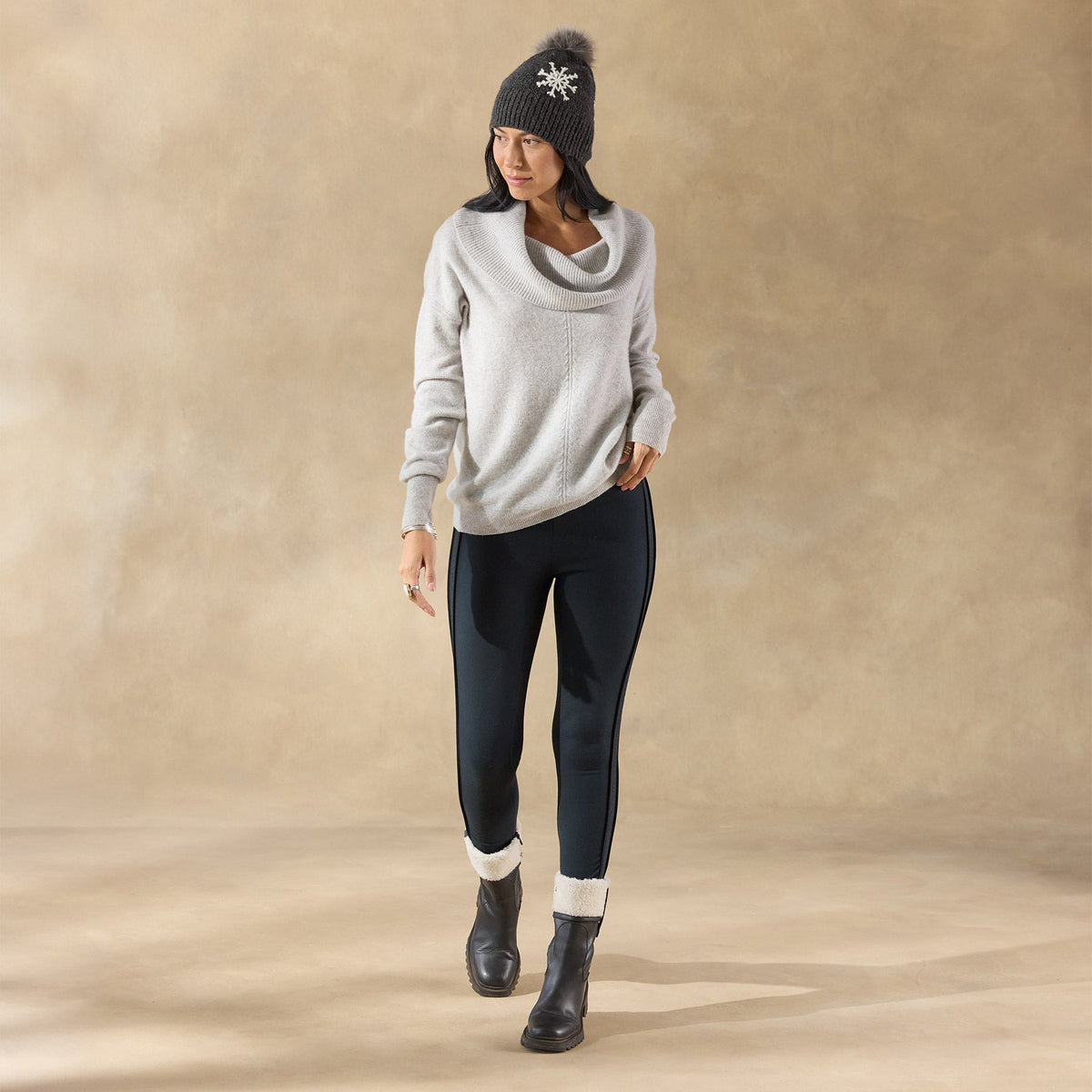 Giovanna Cashmere Cowlneck. Petite