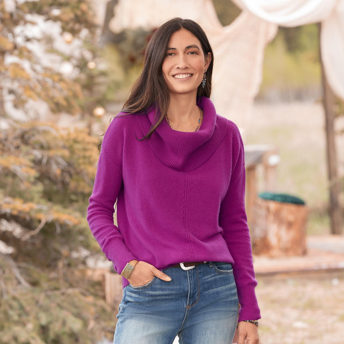 Giovanna Cashmere Cowlneck. Petite