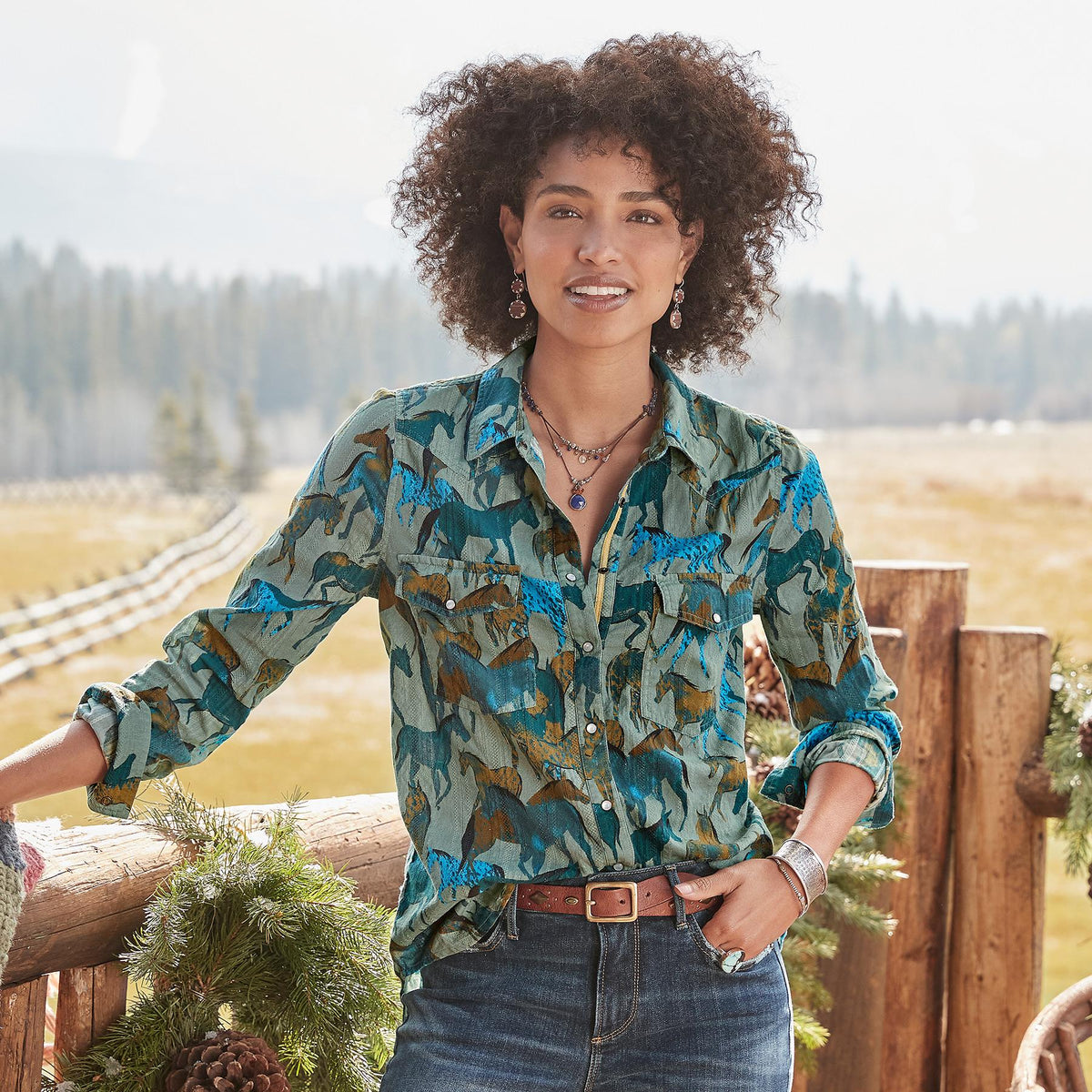 Equestrian Joy Shirt. Petite