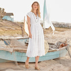 Brea Eyelet Dress. Petite