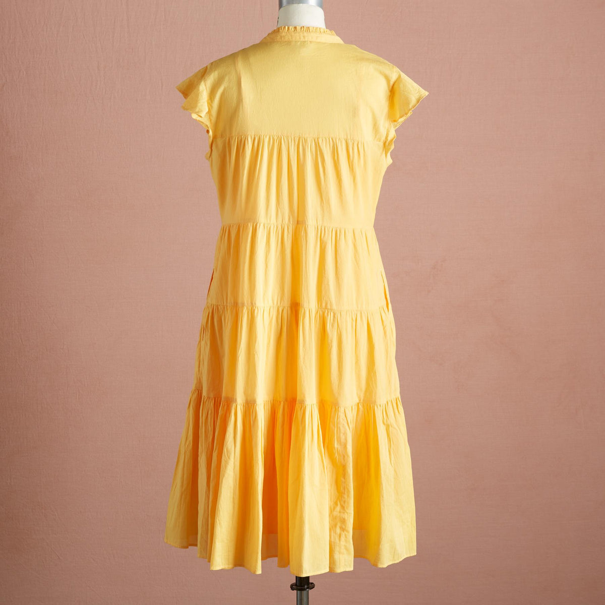 Janie Ruffle Dress. Petite