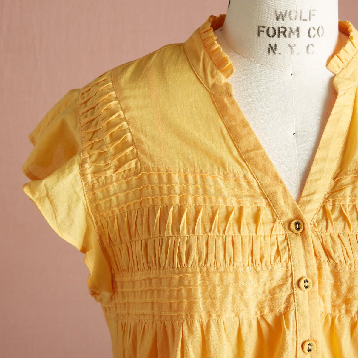 Janie Ruffle Dress. Petite