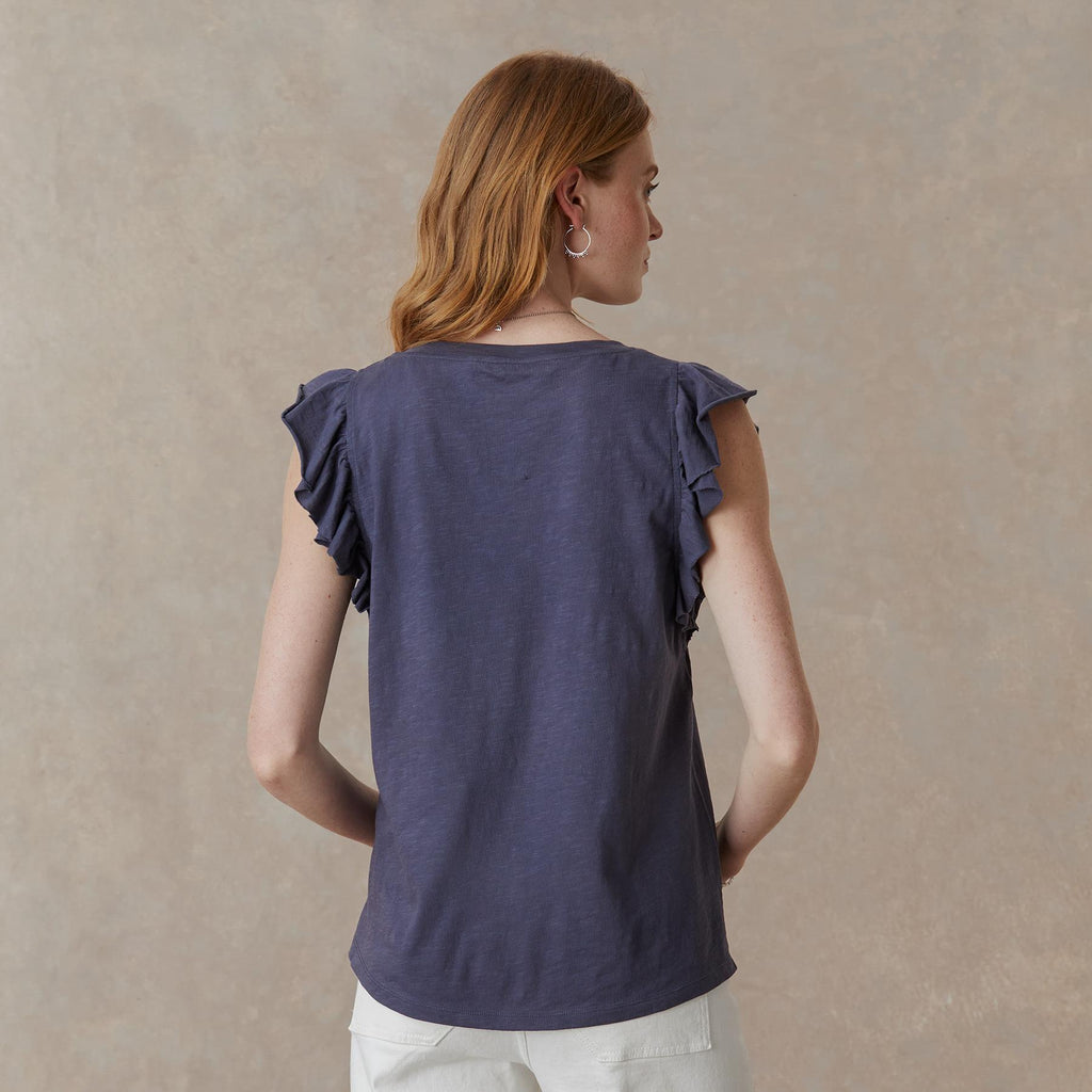 Lakelynn Ruffle Top. Petite