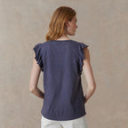 Lakelynn Ruffle Top. Petite