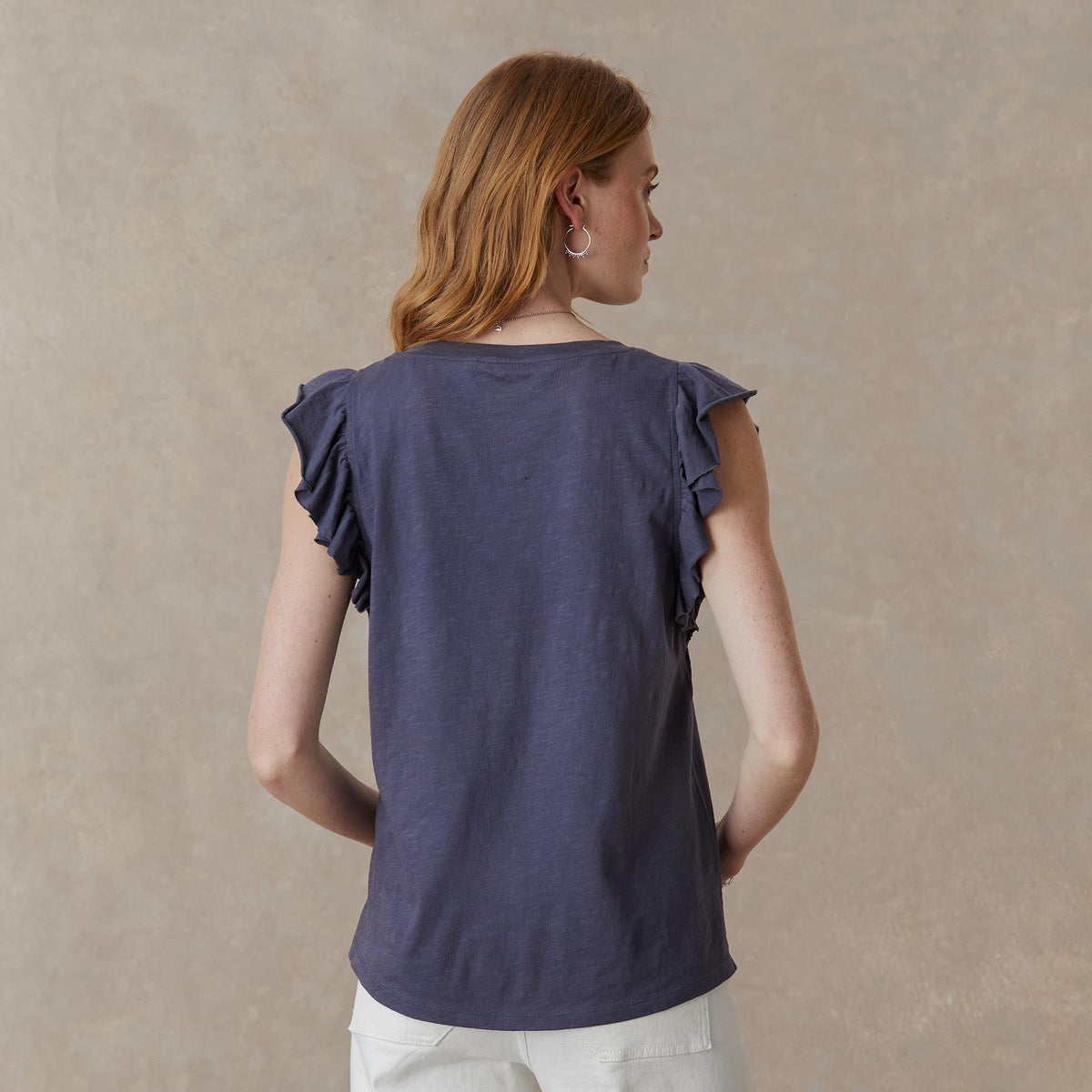 Lakelynn Ruffle Top. Petite