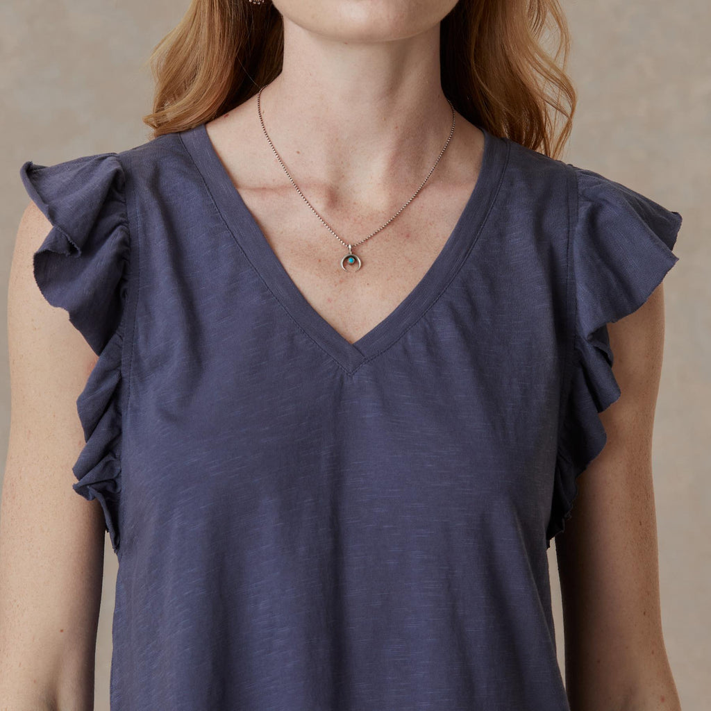 Lakelynn Ruffle Top. Petite