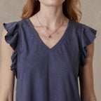 Lakelynn Ruffle Top. Petite