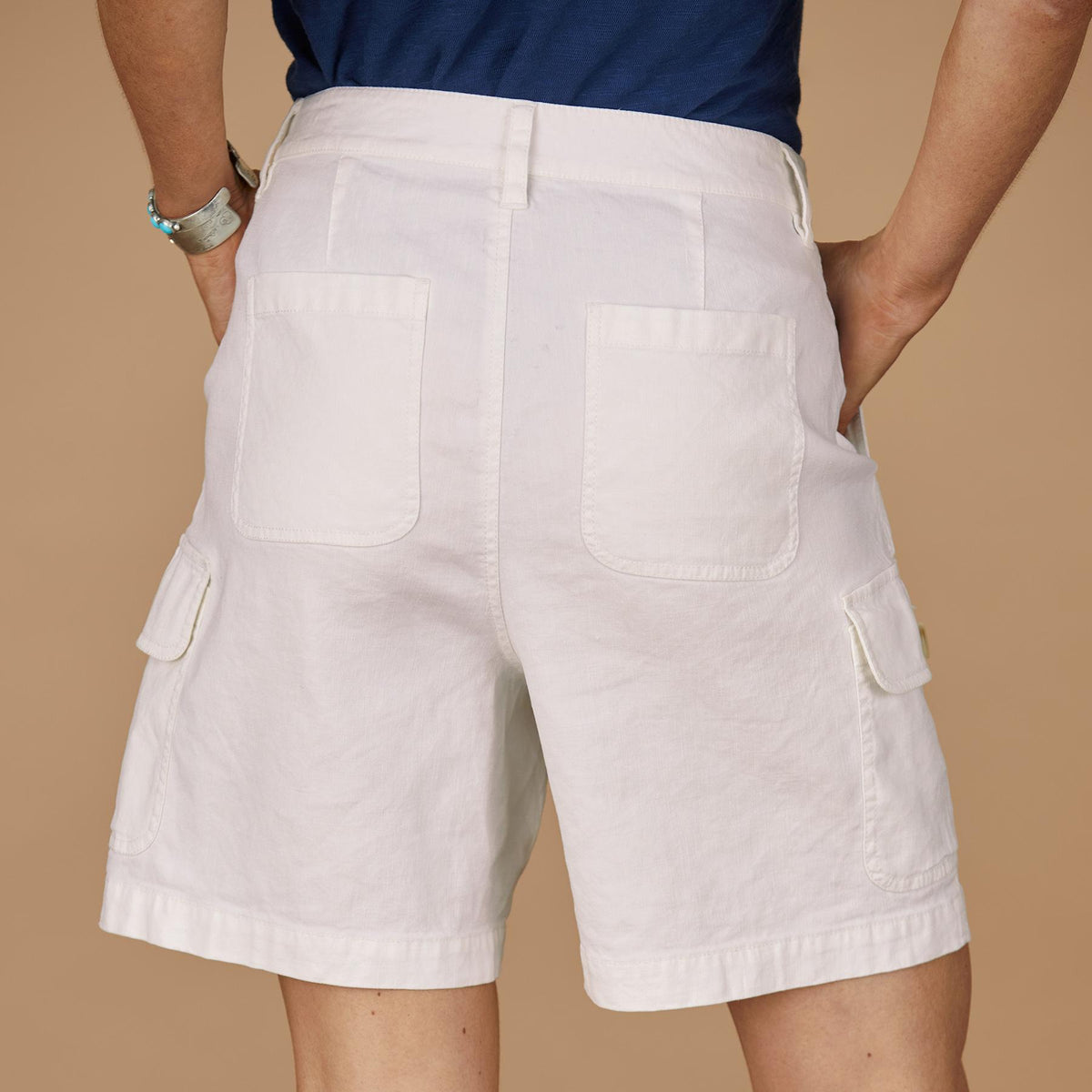 Safari Wonder Linen Shorts. Petite