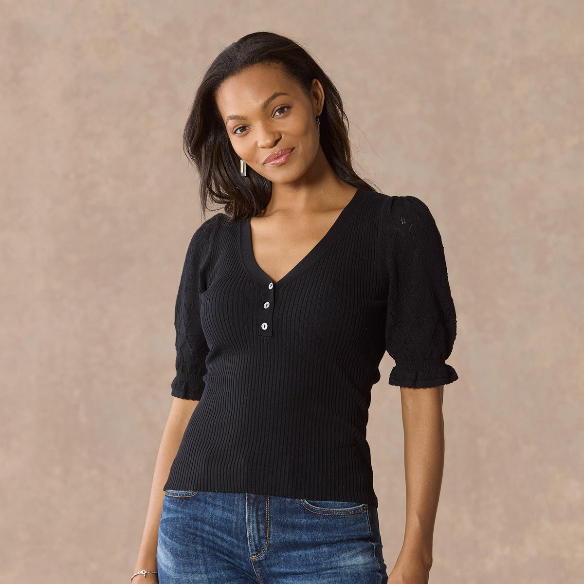 Twyla Stitch Sweater. Petite