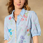 Evangelina Smocked Shirt