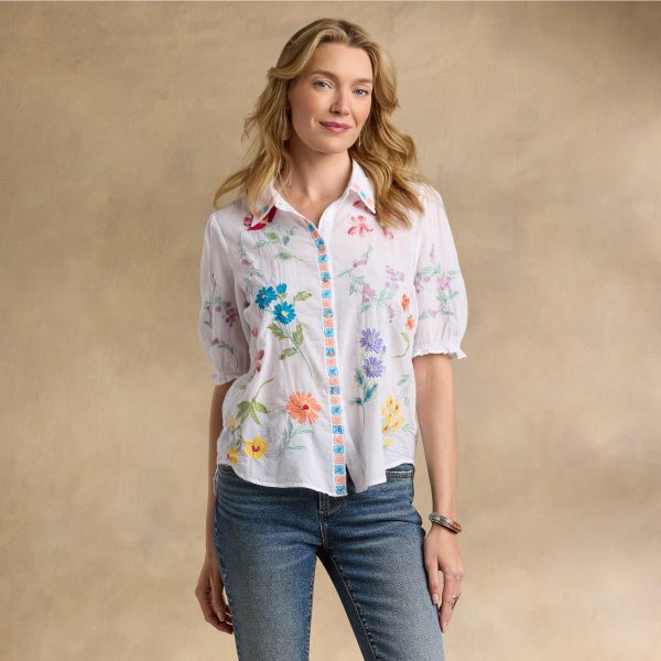Evangelina Smocked Shirt