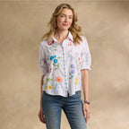 Evangelina Smocked Shirt