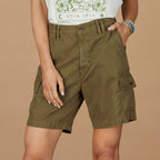 Safari Dream Tencel Shorts. Petite