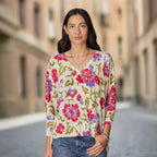 Floral Johanna Sweater. Petite