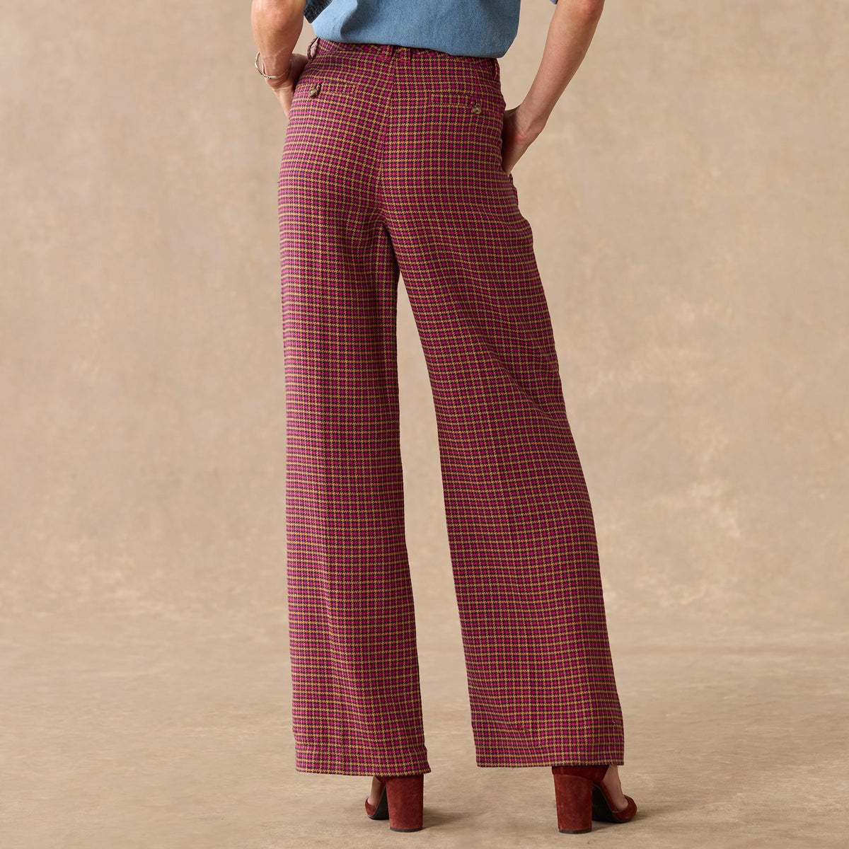 Mayra Plaid Pants. Petite