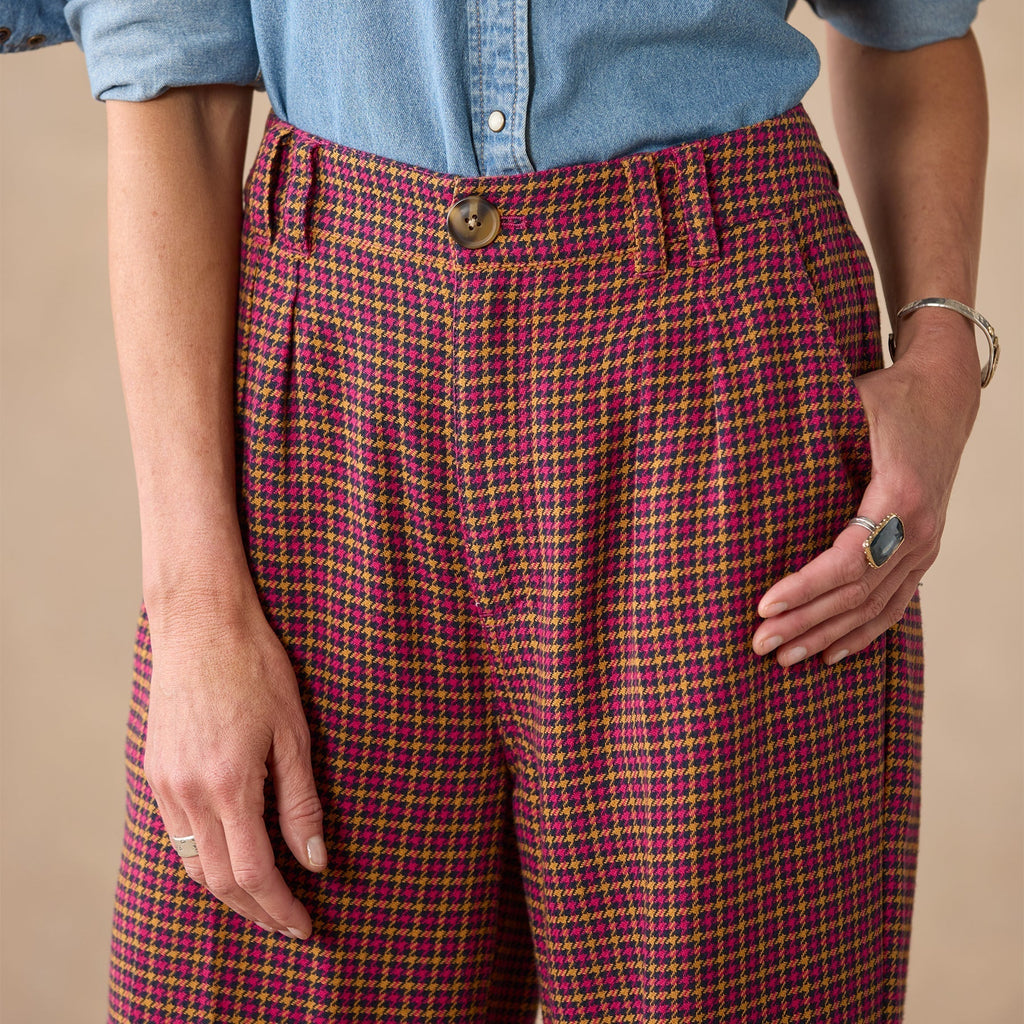 Mayra Plaid Pants. Petite