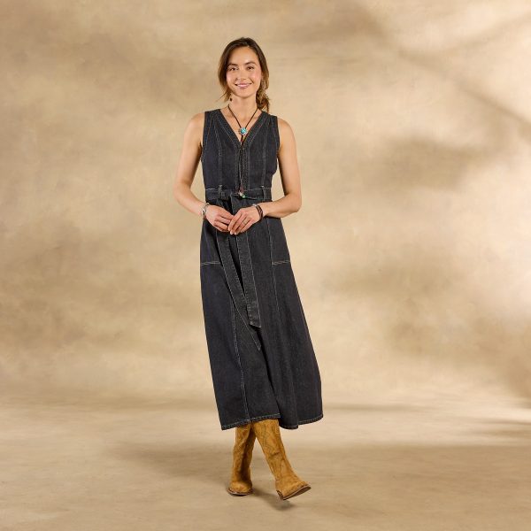 Poppy Denim Dress. Petite