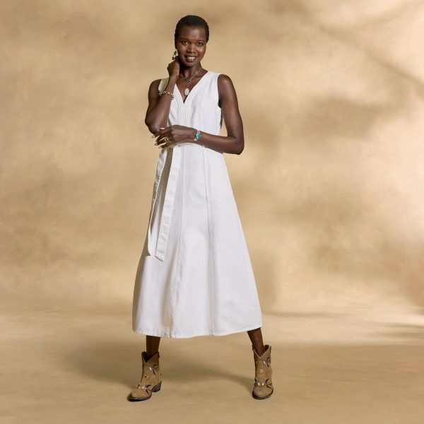 Poppy Denim Dress. Petite
