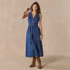 Poppy Denim Dress. Petite