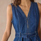 Poppy Denim Dress. Petite