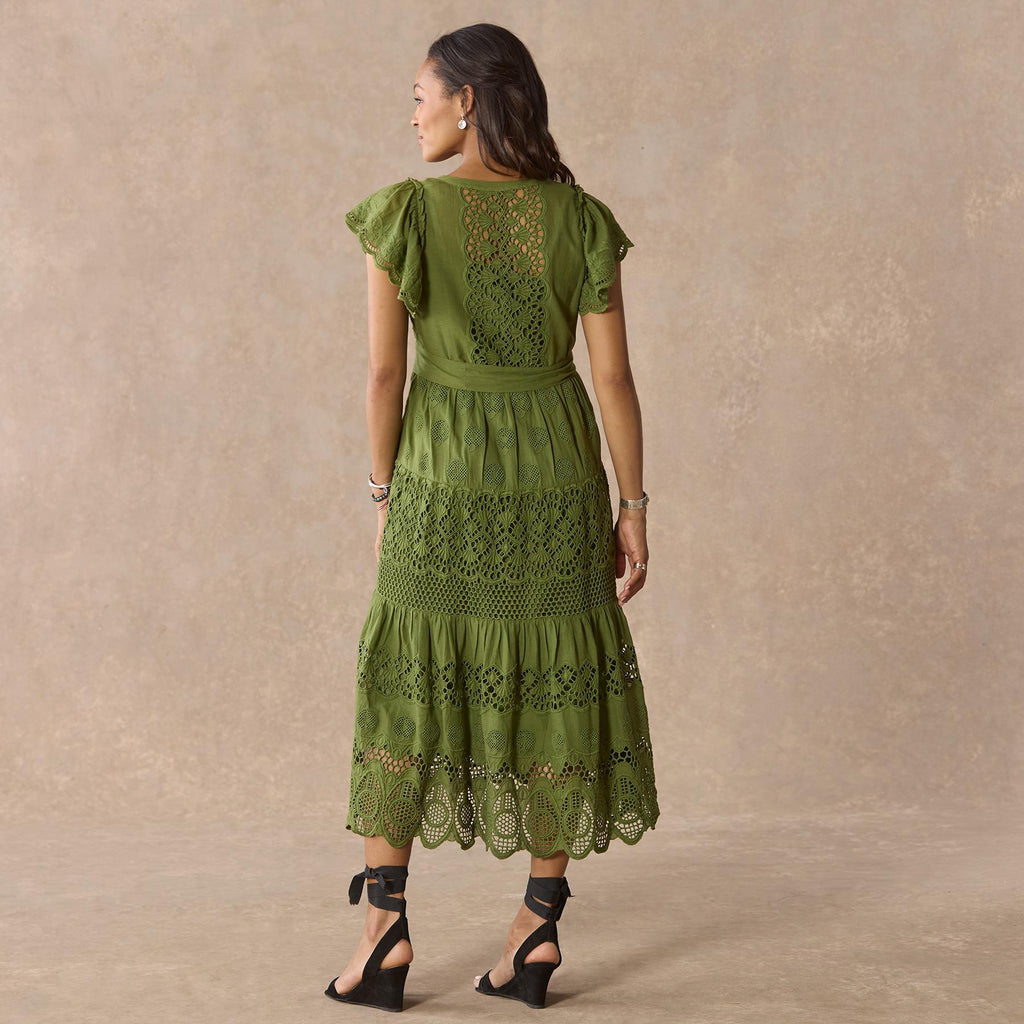 Talara Eyelet Dress. Petite