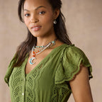 Talara Eyelet Dress. Petite