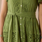 Talara Eyelet Dress. Petite
