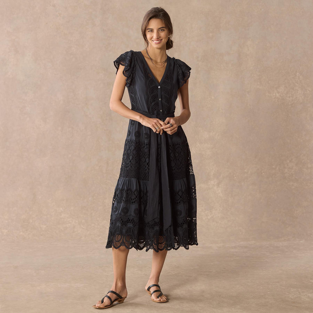 Talara Eyelet Dress. Petite