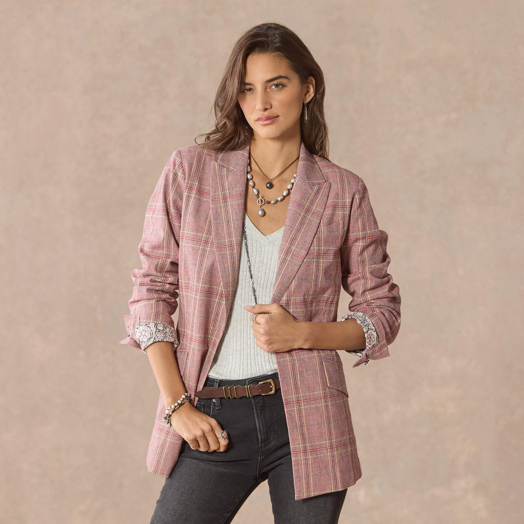 Whitman Plaid Blazer. Petite