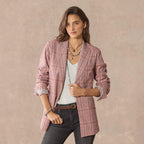 Whitman Plaid Blazer. Petite
