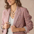 Whitman Plaid Blazer. Petite