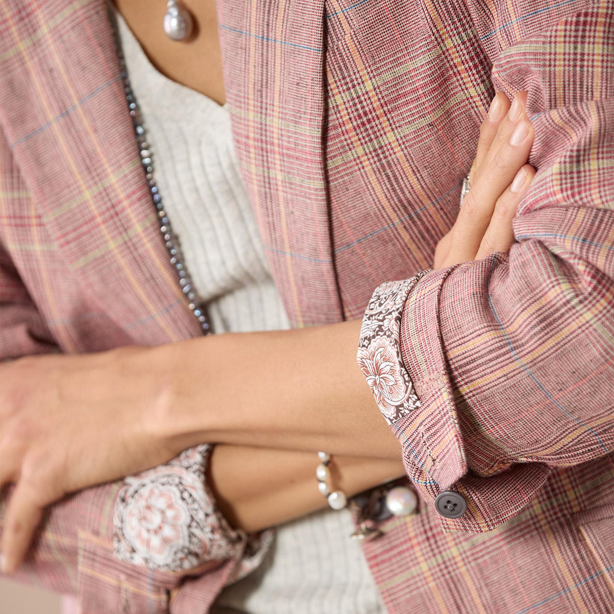 Whitman Plaid Blazer. Petite