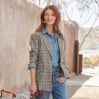 Whitman Plaid Blazer. Petite