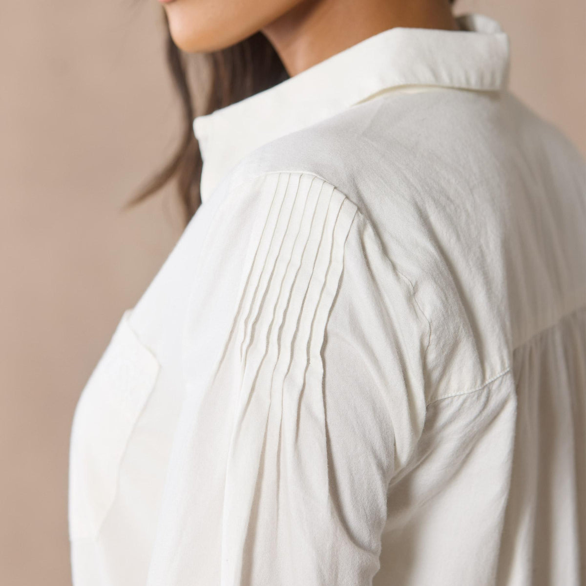 Karla Embroidered Shirt. Petite
