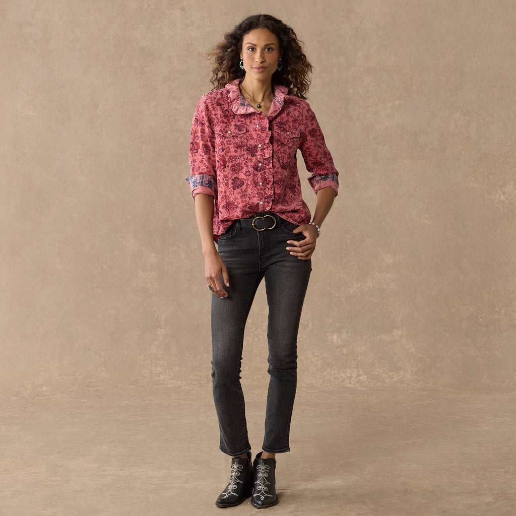 Ombeline Printed Shirt. Petite