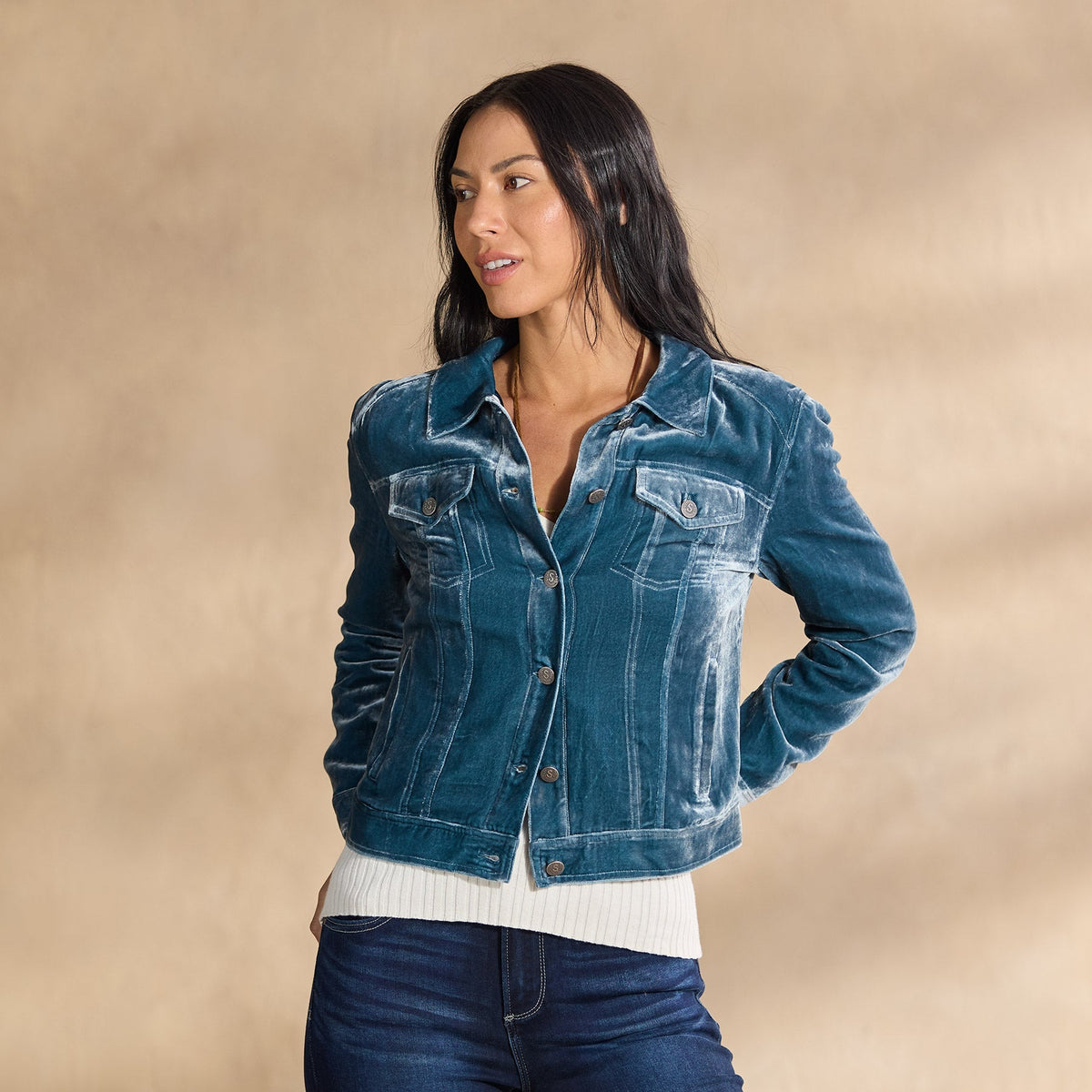 Wren II Velvet Jacket. Petite