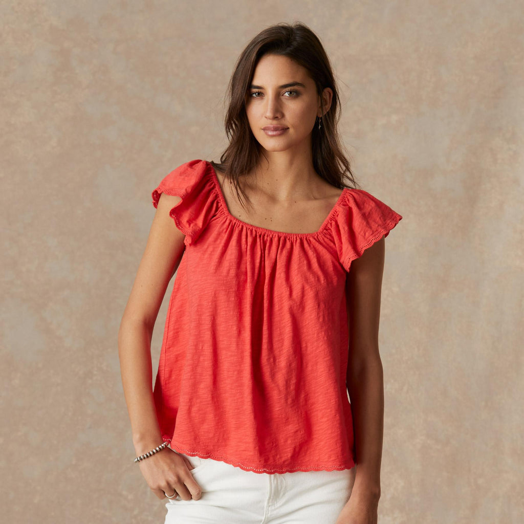Kira Ruffle Top