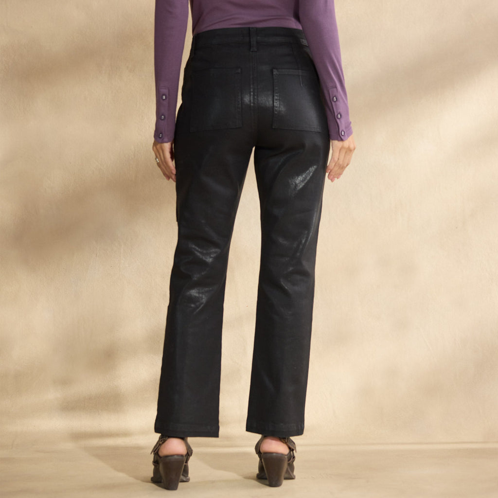 Coated Bronte Cargo Pants. Petite