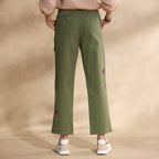 Melissa Embroidered Pants. Petite