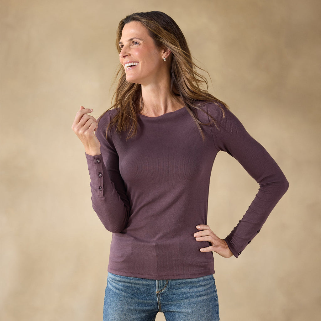 Light As Air Boatneck Tee
